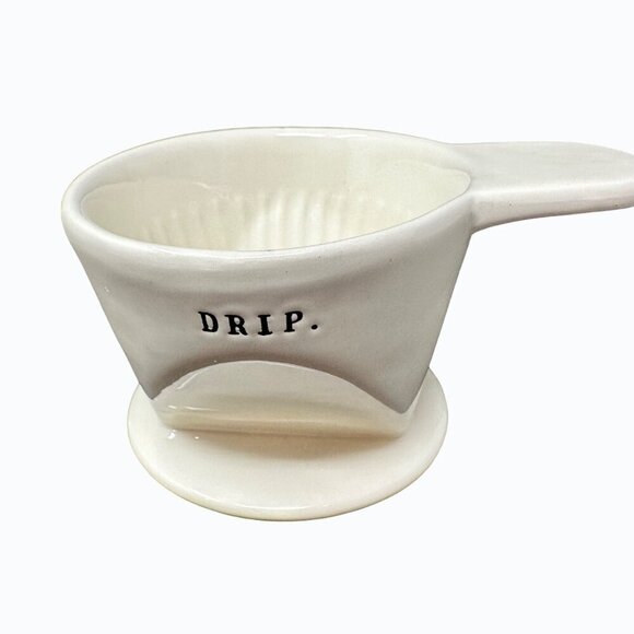 Rae Dunn Drip Filter Boutique Ceramic Coffee Magenta Retired Typewriter Gift